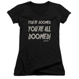 Friday The 13th Doomed - Juniors V-Neck T-Shirt Juniors V-Neck T-Shirt Friday The 13th   