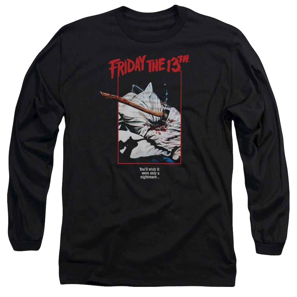 Friday The 13th Axe Poster - Men's Long Sleeve T-Shirt Men's Long Sleeve T-Shirt Friday The 13th   