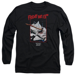 Friday The 13th Axe Poster - Men's Long Sleeve T-Shirt Men's Long Sleeve T-Shirt Friday The 13th   