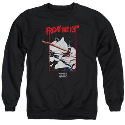 Friday The 13th Axe Poster - Men's Crewneck Sweatshirt Men's Crewneck Sweatshirt Friday The 13th   