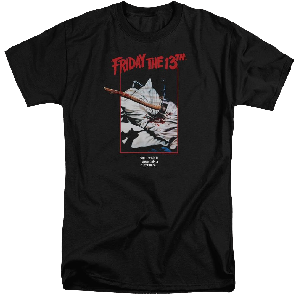 Friday The 13th Axe Poster - Men's Tall Fit T-Shirt Men's Tall Fit T-Shirt Friday The 13th   