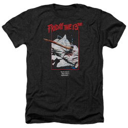 Friday The 13th Axe Poster - Men's Heather T-Shirt Men's Heather T-Shirt Friday The 13th   