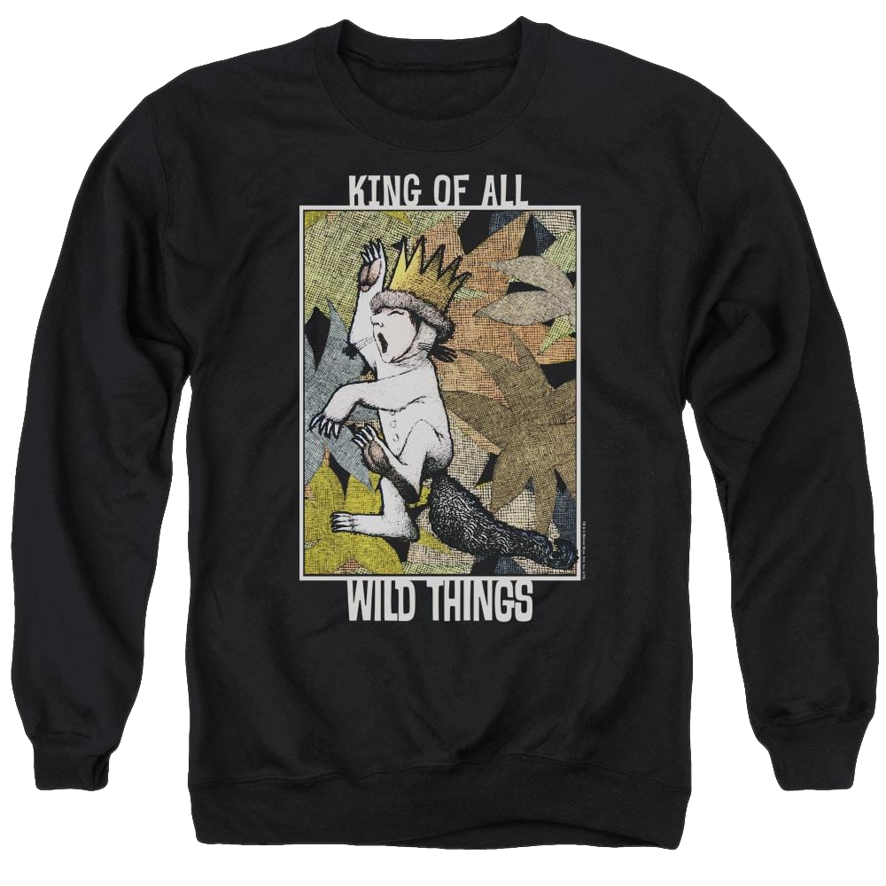 Where The Wild Things Are King Of All Wild Things Men's Crewneck Sweatshirt Men's Crewneck Sweatshirt Where The Wild Things Are   