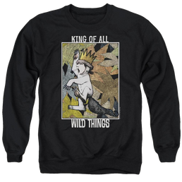 Where The Wild Things Are King Of All Wild Things Men's Crewneck Sweatshirt Men's Crewneck Sweatshirt Where The Wild Things Are   