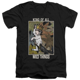 Where The Wild Things Are King Of All Wild Things Men's V-Neck T-Shirt Men's V-Neck T-Shirt Where The Wild Things Are   