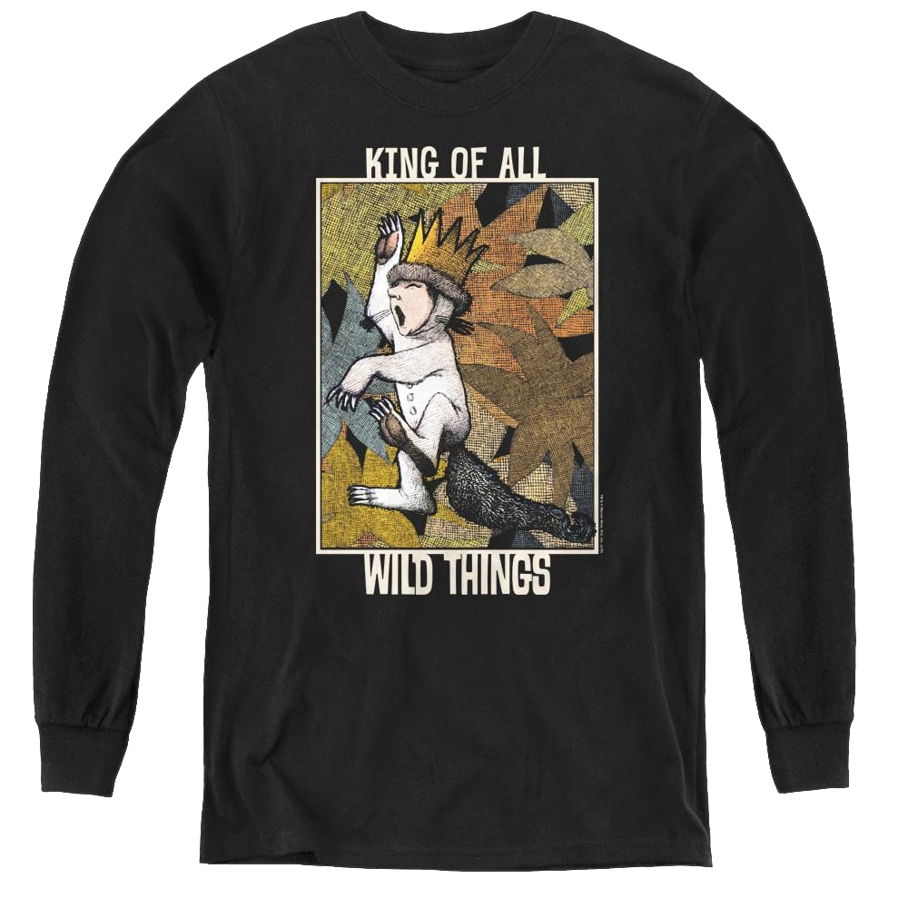 Where The Wild Things Are King Of All Wild Things - Youth Long Sleeve T-Shirt Youth Long Sleeve T-Shirt Where The Wild Things Are   