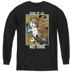 Where The Wild Things Are King Of All Wild Things - Youth Long Sleeve T-Shirt Youth Long Sleeve T-Shirt Where The Wild Things Are   