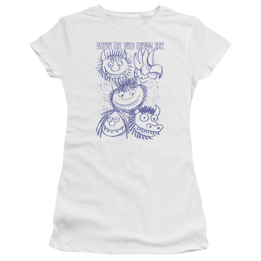 Where The Wild Things Are Wild Sketch Juniors T-Shirt Juniors T-Shirt Where The Wild Things Are   