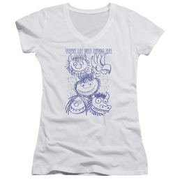 Where The Wild Things Are Wild Sketch Juniors V-Neck T-Shirt Juniors V-Neck T-Shirt Where The Wild Things Are   