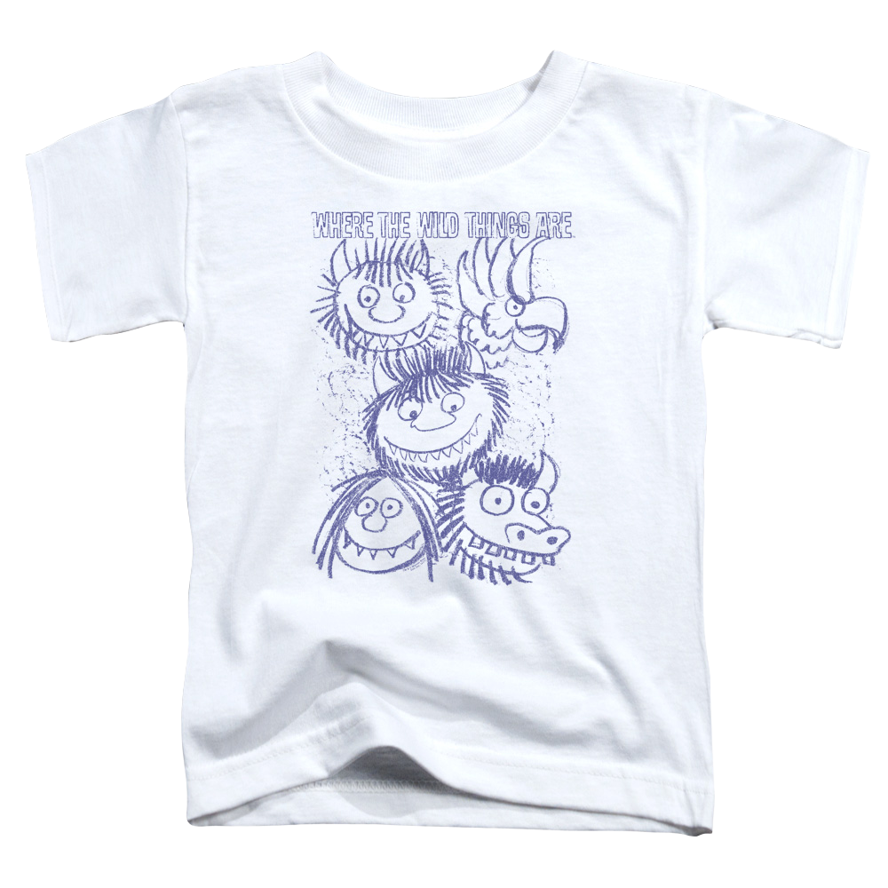 Where the Wild Things Are Wild Sketch - Toddler T-Shirt Toddler T-Shirt Where The Wild Things Are   