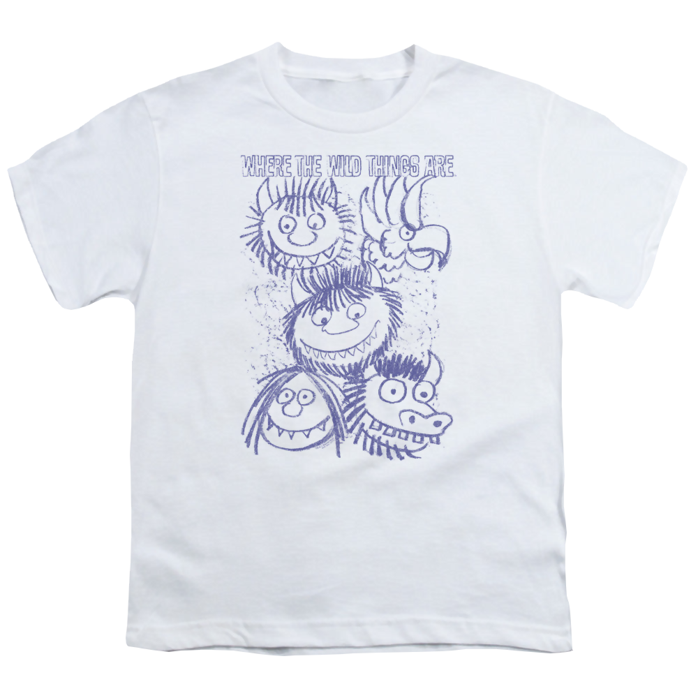 Where the Wild Things Are Wild Sketch - Youth T-Shirt Youth T-Shirt (Ages 8-12) Where The Wild Things Are   