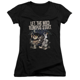 Where The Wild Things Are Wild Rumpus Juniors V-Neck T-Shirt Juniors V-Neck T-Shirt Where The Wild Things Are   