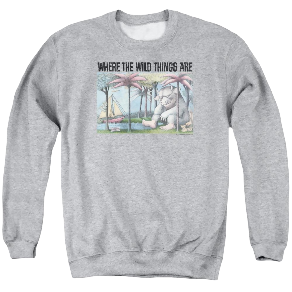 Where The Wild Things Are Cover Art Men's Crewneck Sweatshirt Men's Crewneck Sweatshirt Where The Wild Things Are   