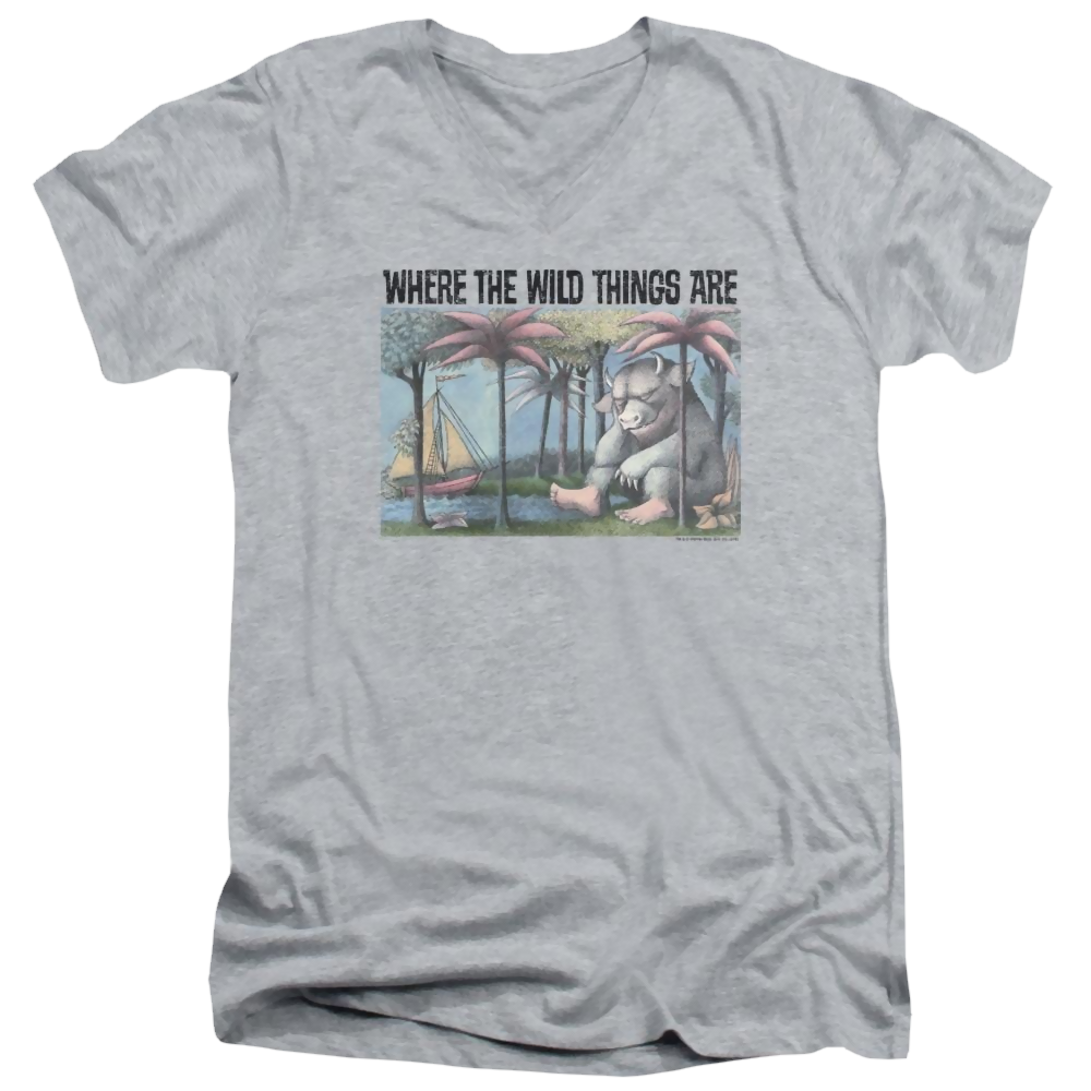 Where The Wild Things Are Cover Art Men's V-Neck T-Shirt Men's V-Neck T-Shirt Where The Wild Things Are   