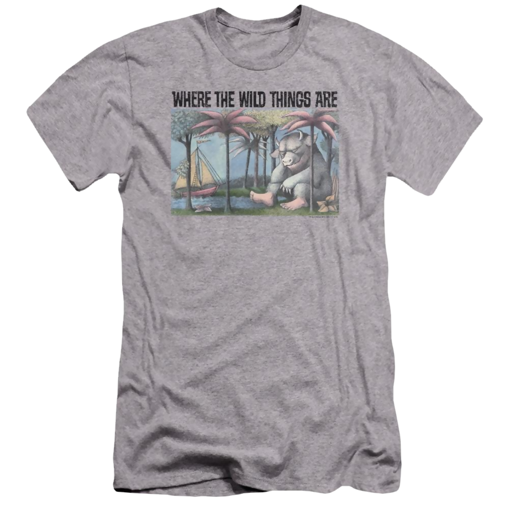 Where The Wild Things Are Cover Art Men's Premium Slim Fit T-Shirt Men's Premium Slim Fit T-Shirt Where The Wild Things Are   