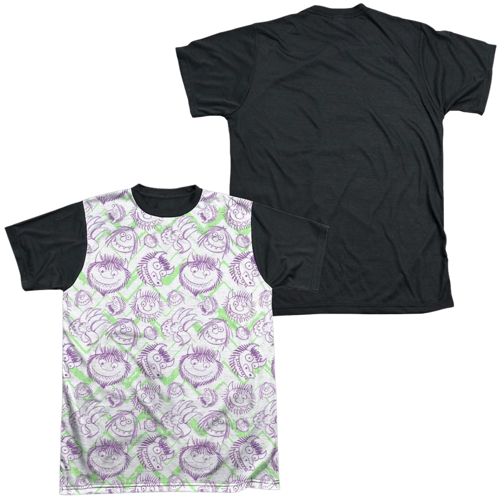 Where The Wild Things Are Wild Scribble Men's Black Back T-Shirt Men's Black Back T-Shirt Where The Wild Things Are   