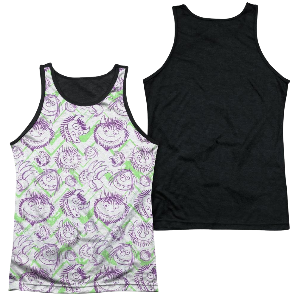 Where The Wild Things Are Wild Scribble Men's Black Back Tank Men's Black Back Tank Where The Wild Things Are   