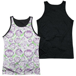 Where The Wild Things Are Wild Scribble Men's Black Back Tank Men's Black Back Tank Where The Wild Things Are   
