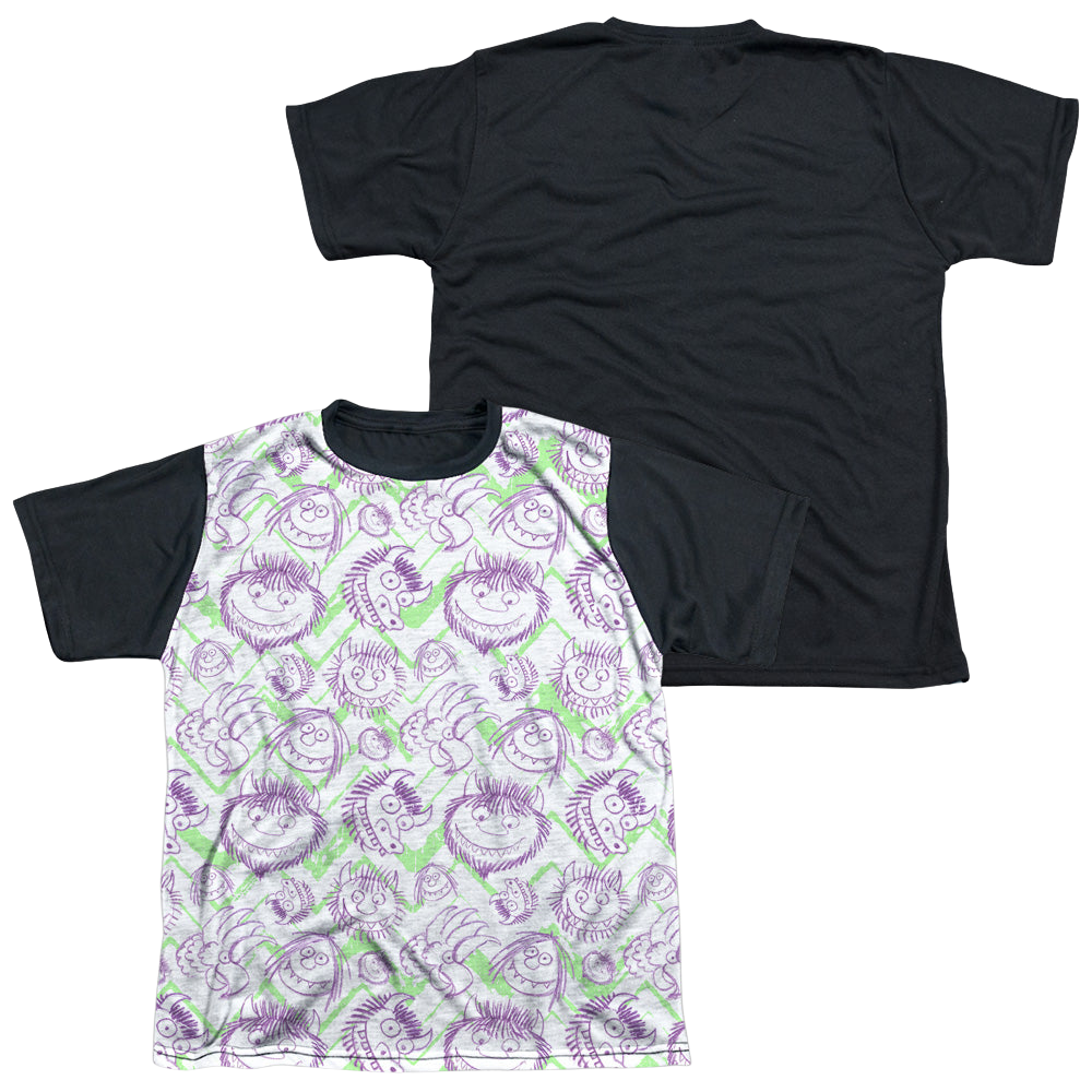 Where the Wild Things Are Wild Scribble - Youth Black Back T-Shirt Youth Black Back T-Shirt (Ages 8-12) Where The Wild Things Are   