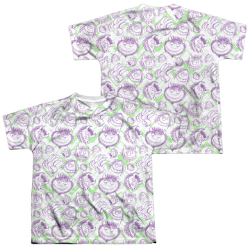 Where The Wild Things Are Wild Scribble (F/B) youth all-over print t-shirt for ages 8 to 12