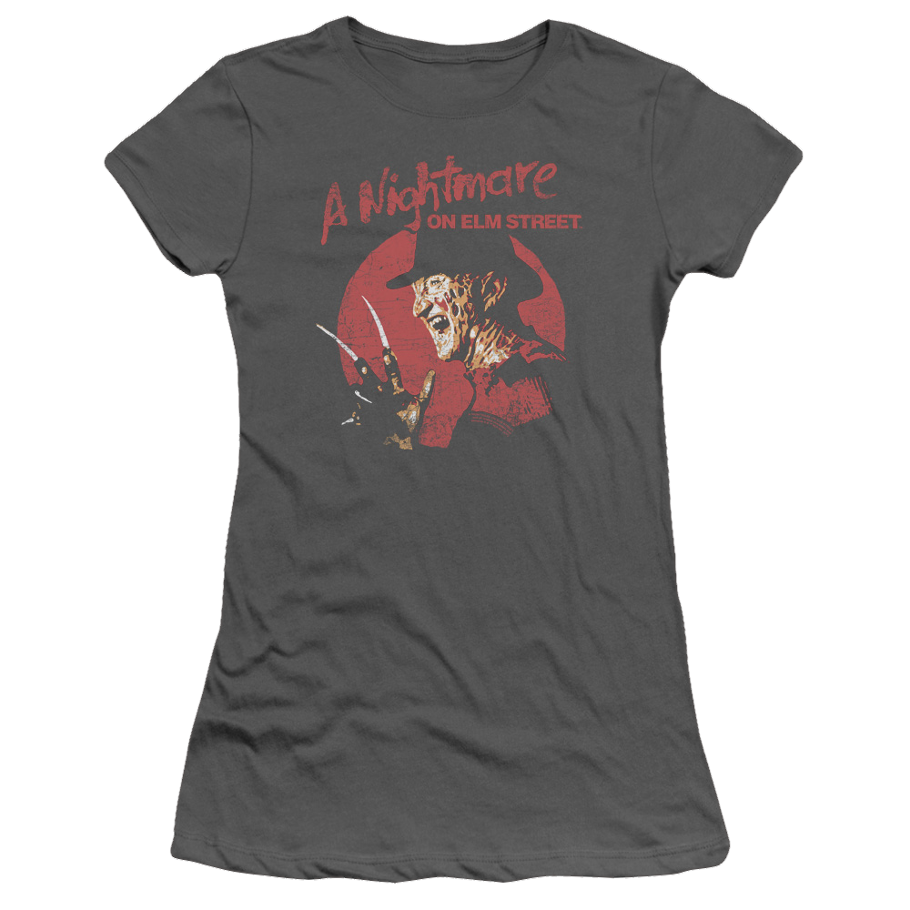 A Nightmare on Elm Street Freddy Circle - Juniors T-Shirt Juniors T-Shirt A Nightmare on Elm Street   