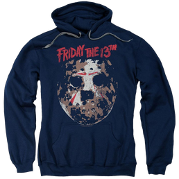 Friday The 13th Rough Mask - Pullover Hoodie Pullover Hoodie Friday The 13th   
