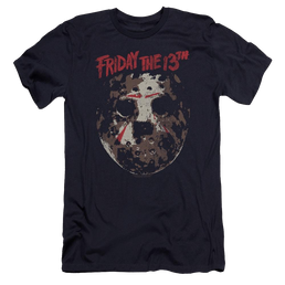 Friday The 13th Rough Mask - Men's Premium Slim Fit T-Shirt Men's Premium Slim Fit T-Shirt Friday The 13th   