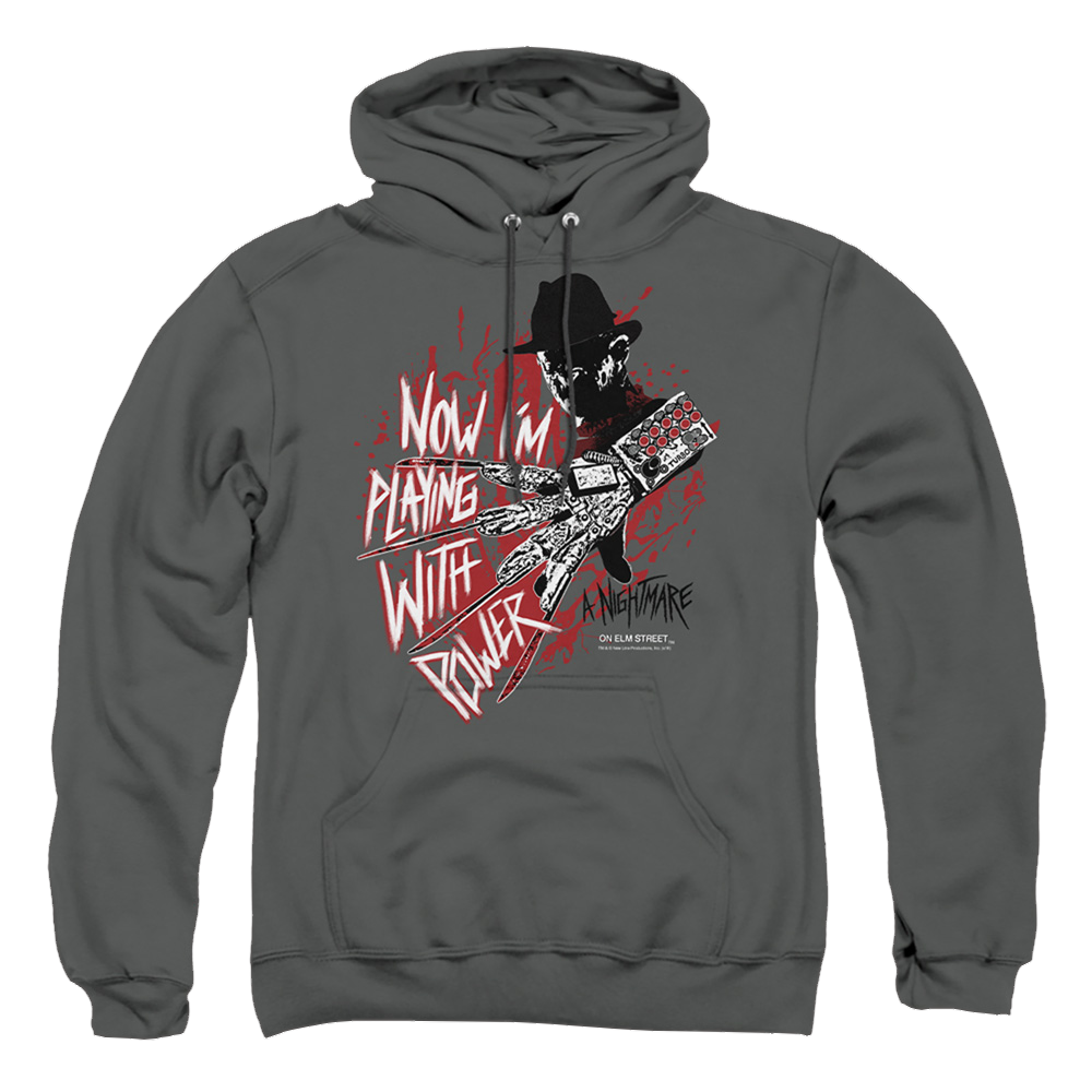 A Nightmare on Elm Street Playing With Power - Pullover Hoodie Pullover Hoodie A Nightmare on Elm Street   