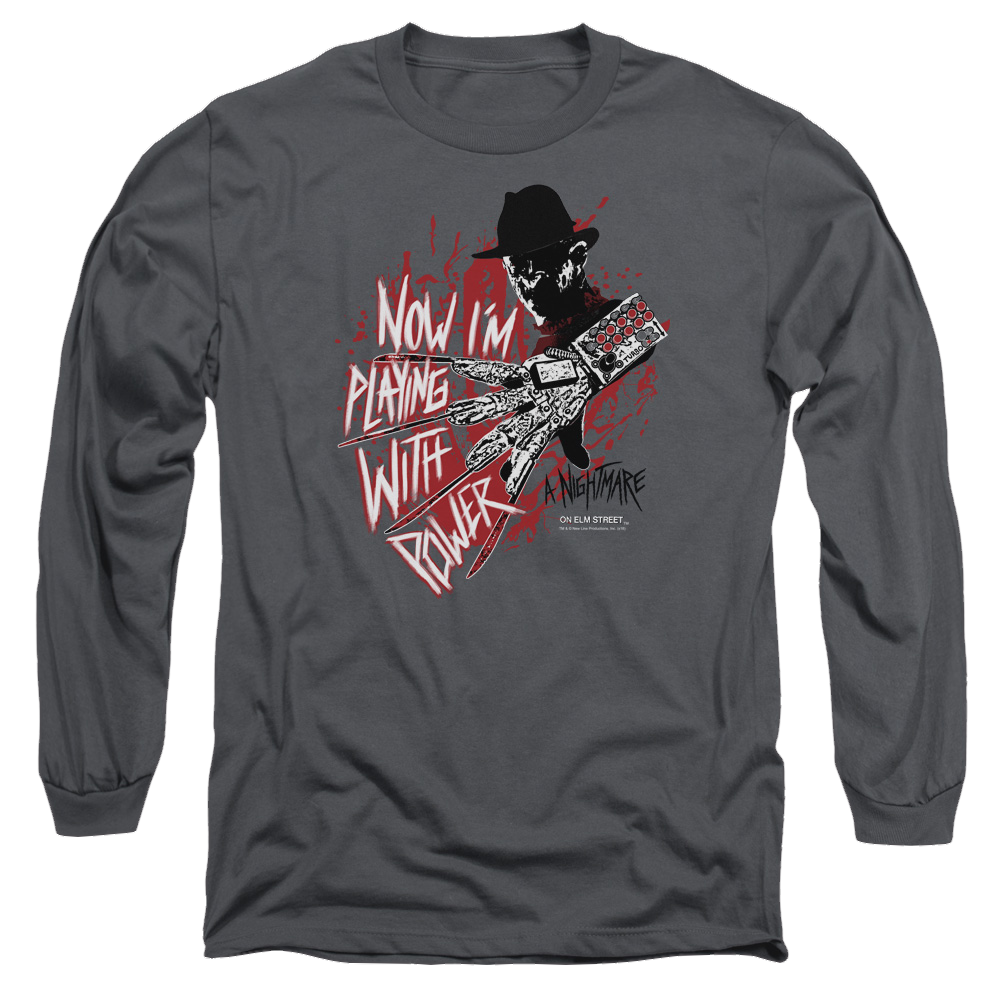 A Nightmare on Elm Street Playing With Power - Men's Long Sleeve T-Shirt Men's Long Sleeve T-Shirt A Nightmare on Elm Street   