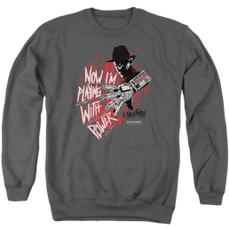 A Nightmare on Elm Street Playing With Power - Men's Crewneck Sweatshirt Men's Crewneck Sweatshirt A Nightmare on Elm Street   