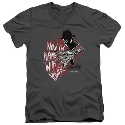 A Nightmare on Elm Street Playing With Power - Men's V-Neck T-Shirt Men's V-Neck T-Shirt A Nightmare on Elm Street   