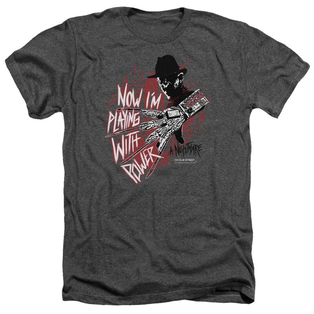 A Nightmare on Elm Street Playing With Power - Men's Heather T-Shirt Men's Heather T-Shirt A Nightmare on Elm Street   