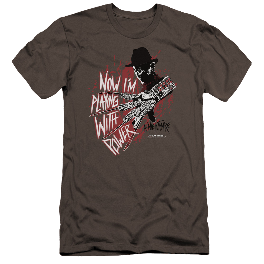 A Nightmare on Elm Street Playing With Power - Men's Premium Slim Fit T-Shirt Men's Premium Slim Fit T-Shirt A Nightmare on Elm Street   