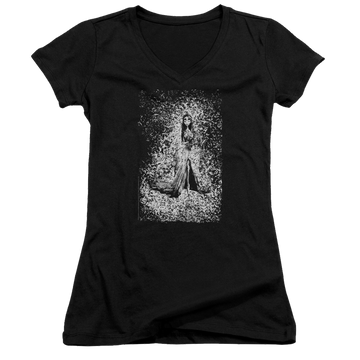 Corpse Bride Bird Dissolve - Juniors V-Neck T-Shirt Juniors V-Neck T-Shirt Corpse Bride   