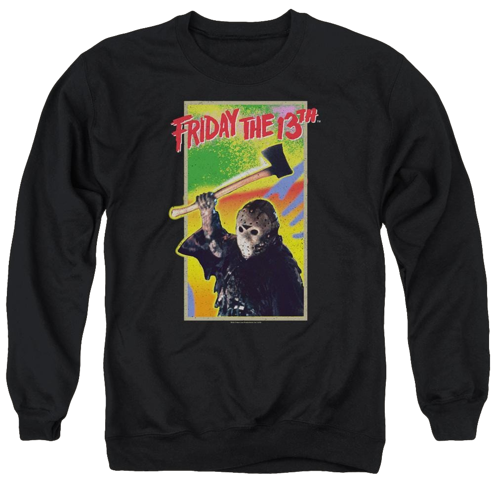 Friday The 13th Retro Game - Men's Crewneck Sweatshirt Men's Crewneck Sweatshirt Friday The 13th   