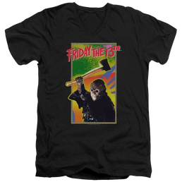 Friday The 13th Retro Game - Men's V-Neck T-Shirt Men's V-Neck T-Shirt Friday The 13th   