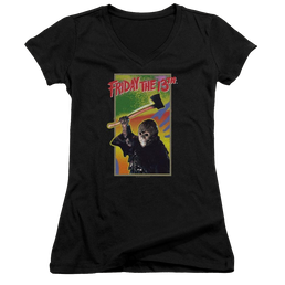Friday The 13th Retro Game - Juniors V-Neck T-Shirt Juniors V-Neck T-Shirt Friday The 13th   