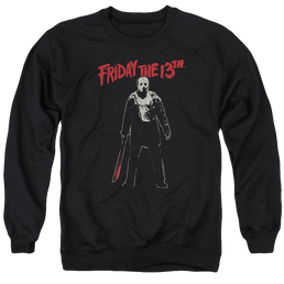 Friday The 13th Chchch Ahahah - Men's Crewneck Sweatshirt Men's Crewneck Sweatshirt Friday The 13th   