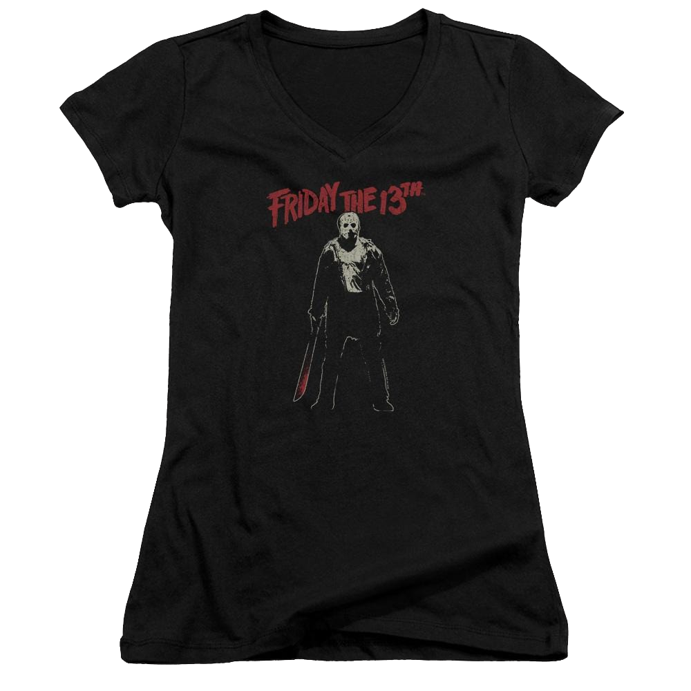 Friday The 13th Chchch Ahahah - Juniors V-Neck T-Shirt Juniors V-Neck T-Shirt Friday The 13th   