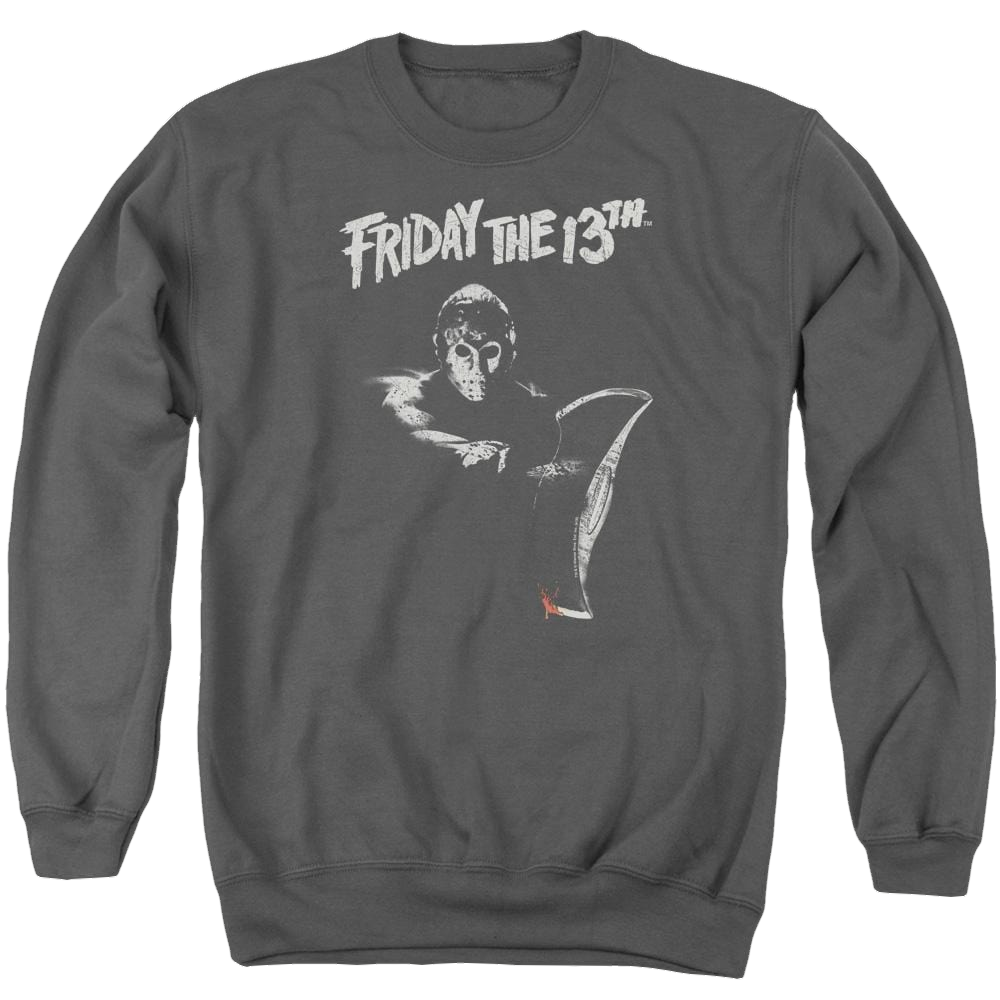 Friday The 13th Ax - Men's Crewneck Sweatshirt Men's Crewneck Sweatshirt Friday The 13th   