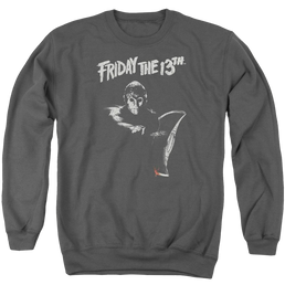 Friday The 13th Ax - Men's Crewneck Sweatshirt Men's Crewneck Sweatshirt Friday The 13th   
