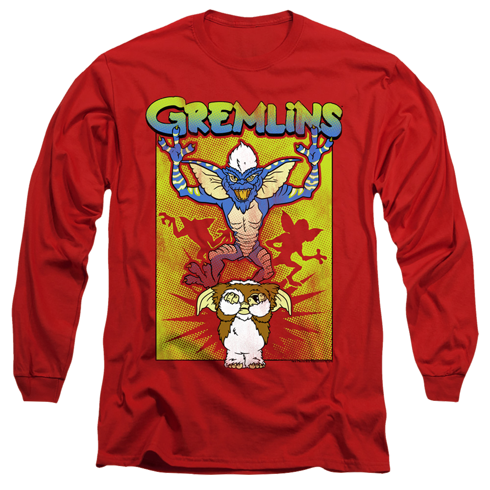 Gremlins Be Afraid Unisex Adult Long-Sleeve T Shirt Men's Long Sleeve T-Shirt Gremlins   