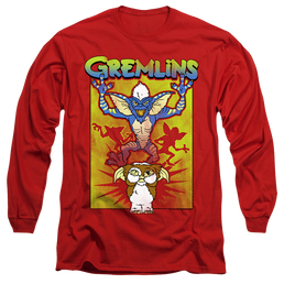 Gremlins Be Afraid Unisex Adult Long-Sleeve T Shirt Men's Long Sleeve T-Shirt Gremlins   