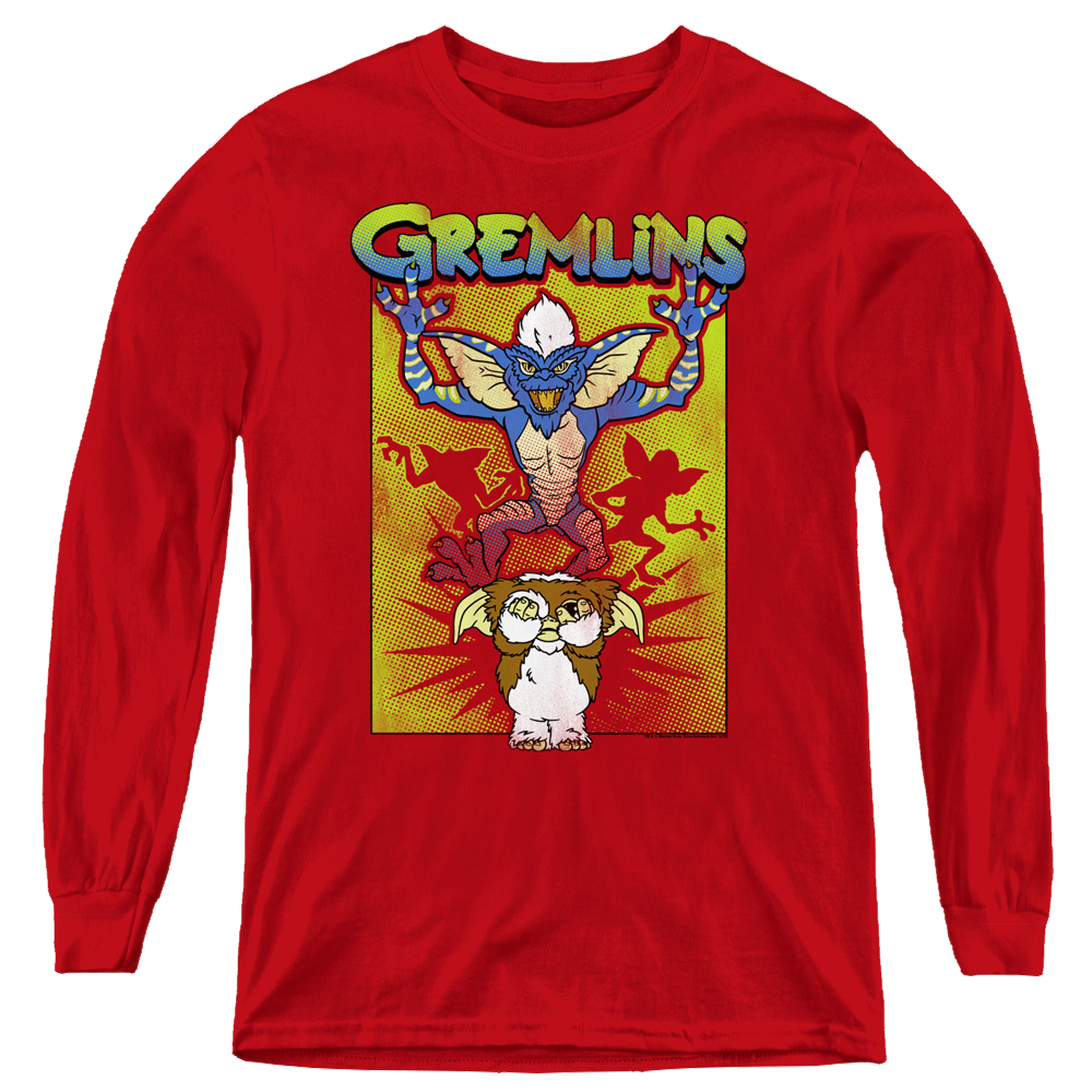 Gremlins Be Afraid - Youth Long Sleeve T-Shirt Youth Long Sleeve T-Shirt Gremlins   