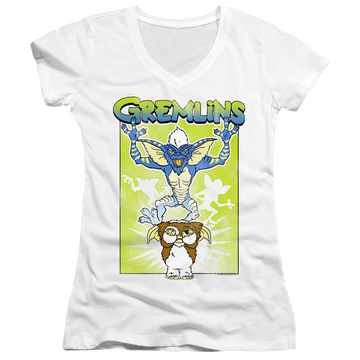Gremlins Be Afraid - Juniors V-Neck T-Shirt Juniors V-Neck T-Shirt Gremlins   