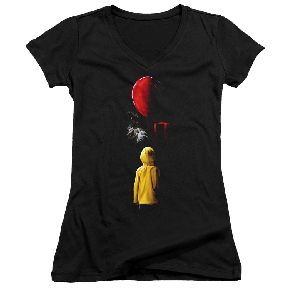 It Red Balloon - Juniors V-Neck T-Shirt Juniors V-Neck T-Shirt IT   