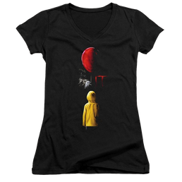 It Red Balloon - Juniors V-Neck T-Shirt Juniors V-Neck T-Shirt IT   