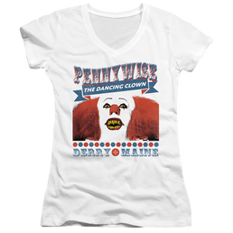 It Tv Miniseries The Dancing Clown - Juniors V-Neck T-Shirt Juniors V-Neck T-Shirt IT   