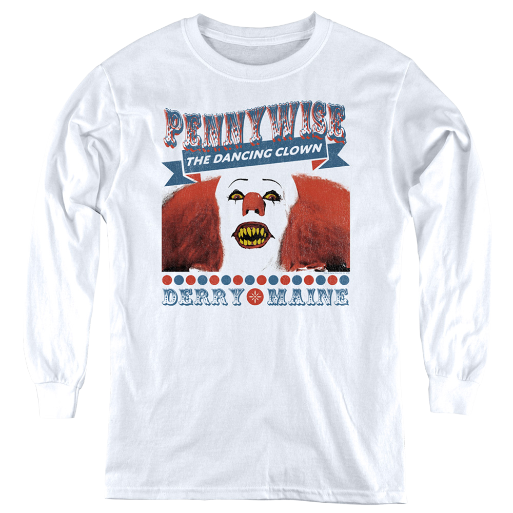 IT TV Miniseries The Dancing Clown - Youth Long Sleeve T-Shirt Youth Long Sleeve T-Shirt IT   