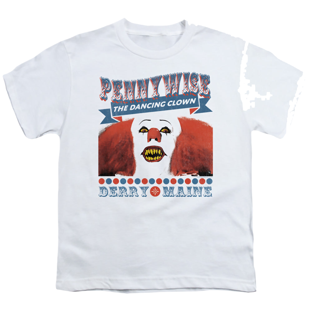 IT TV Miniseries The Dancing Clown - Youth T-Shirt Youth T-Shirt (Ages 8-12) IT   